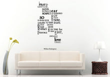 Load image into Gallery viewer, Famous Poetry Quote Saying Citation Words Wall Decal Vinyl Sticker Mural Room Decor L1133