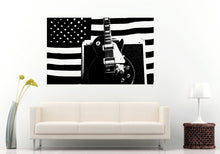 Load image into Gallery viewer, Acoustical Guitar Amplifier Bass Speaker American Country Flag Music Musical Wall Decal Vinyl Sticker Mural Room Decor L1137