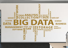 Load image into Gallery viewer, Big Data Wall Decal, Data Wall Vinyl, Office Wall Decor, Business Software Wall Sticker, Computer It Decor Office 1198RS