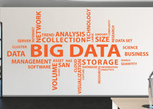 Load image into Gallery viewer, Big Data Wall Decal, Data Wall Vinyl, Office Wall Decor, Business Software Wall Sticker, Computer It Decor Office 1198RS