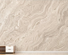 Load image into Gallery viewer, Beige Marble Wallpaper | Neutral Stone Effect Wall Mural | Luxury Travertine Wallpaper | Modern Abstract Wall Decor | Peel and Stick 1200RS