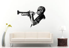 Load image into Gallery viewer, Jazz Sax Saxophone Instrument Tool Band Musical Genre Man Band Player Sun Glasses Shades Wall Decal Vinyl Sticker Mural Room Decor L1144