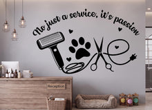 Load image into Gallery viewer, Grooming Salon Dog Wall Decor, Dog Wall Decals, Dog Wall Art, Dog Lover Stickers Pets Bedroom Wall Vinyl Nursery Wall Decals Art 1226RS