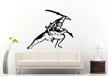 Load image into Gallery viewer, Ninja Samurai With Two Swords In Mask In Fighting Pose Mode Wall Decal Vinyl Sticker Mural Room Decor L1205