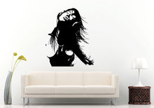 Load image into Gallery viewer, Girl Chick Female Model Dj Music Headphones Anime Wall Decal Vinyl Sticker Mural Room Decor L1193