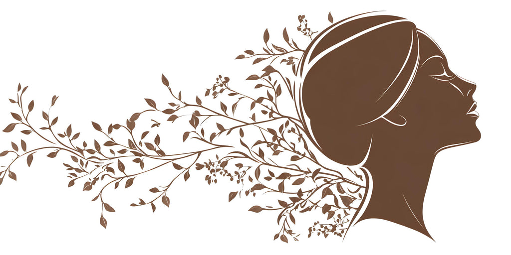 Woman Face Wall Decal, Botanical Beauty Wall Art for Med Spa Reception