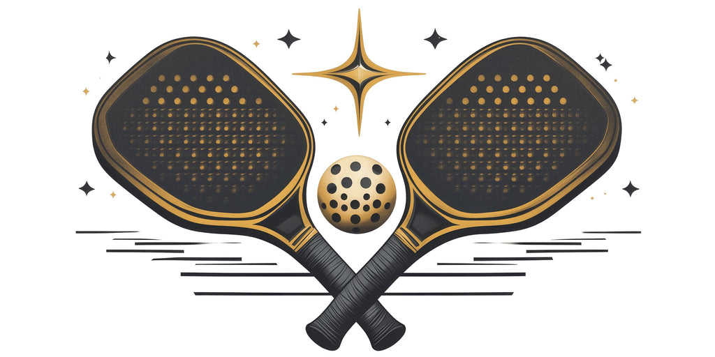 Pickleball Wall Decal, Paddle & Ball Wall Art for Pickleball Club or Sports Facility