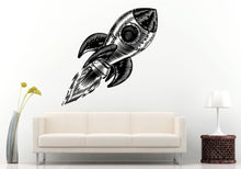 Load image into Gallery viewer, Star Space Craft Ship Spaceship Fighter Galaxy Rocket Satellite Nasa Shuttle Take Off Wall Decal Vinyl Sticker Mural Room Decor L1224