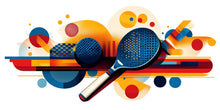 Load image into Gallery viewer, Pickleball Wall Decal, Colorful Paddle Wall Art for Pickleball Club &amp; Court