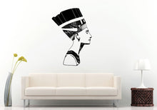 Load image into Gallery viewer, African Egyptian Ancient Mythology Nefertiti Queen Princess Goddess Wall Decal Vinyl Sticker Mural Room Decor L1228