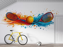 Load image into Gallery viewer, Pickleball Wall Decal, Colorful Paddle Wall Art for Pickleball Club &amp; Training Facility