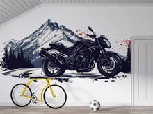 Load image into Gallery viewer, Sport Motorcycle Wall Decal, Motorcycle Dealership Decor, Mountain Bike Wall Art, Showroom Wall Graphic, Racing Motorcycle Decor