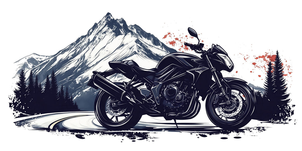 Sport Motorcycle Wall Decal, Motorcycle Dealership Decor, Mountain Bike Wall Art, Showroom Wall Graphic, Racing Motorcycle Decor