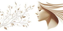 Load image into Gallery viewer, Woman Face Wall Decal, Botanical Beauty Wall Art for Med Spa &amp; Aesthetic Clinic