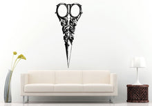 Load image into Gallery viewer, Hair Salon Barbershop Style Cutting Flower Scissors Tools Vintage Old Retro Wall Decal Vinyl Sticker Mural Room Decor L1302