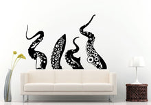 Load image into Gallery viewer, Octopus Climbing Tentacles Sea Ocean Water Fish Animal Creature Wall Decal Vinyl Sticker Mural Room Decor L1309