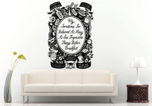 Load image into Gallery viewer, Adventures In Wonderland Fantasy Magic Quote Saying Wall Decal Vinyl Sticker Mural Room Decor L1320