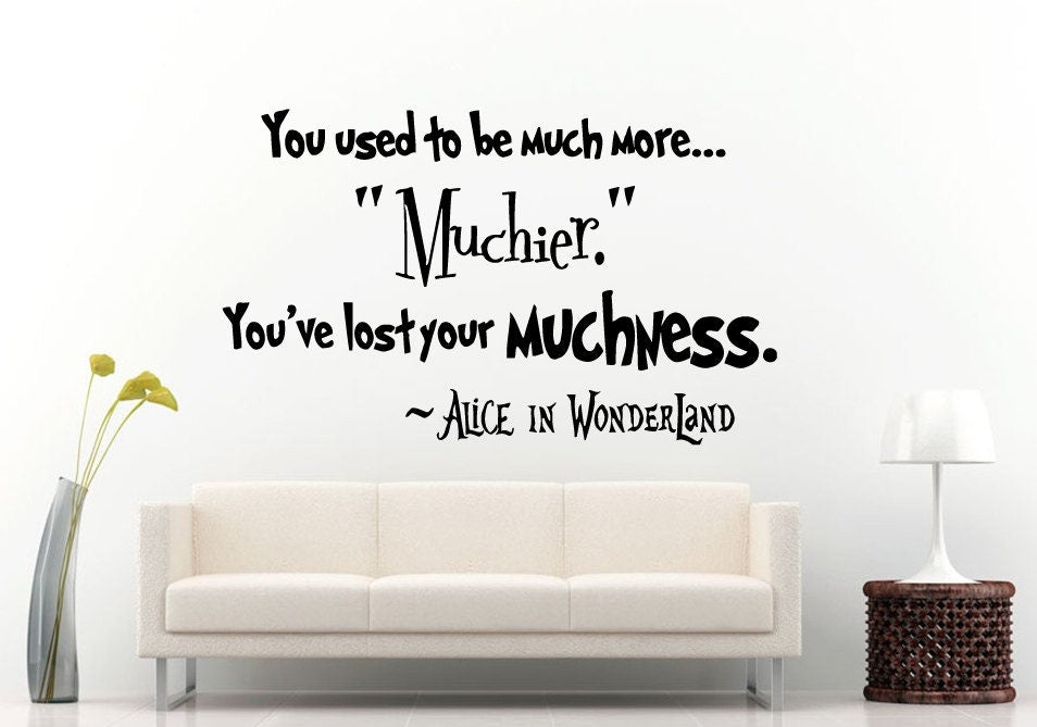 Adventures In Wonderland Fantasy Magic Quote Saying Wall Decal Vinyl Sticker Mural Room Decor L1321