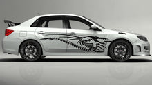 Load image into Gallery viewer, Flying Dinosaur Skeleton Stripes (both sides) For Car Auto Automobile Vehicle Coupe Sedan Suv Crossover Vinyl Decal Wrap L1327