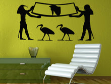 Load image into Gallery viewer, Egyptian Hieroglyphs And Fresco Of Ancient Egypt Mythology Gods Wall Decal Vinyl Sticker Mural Room Decor L1343