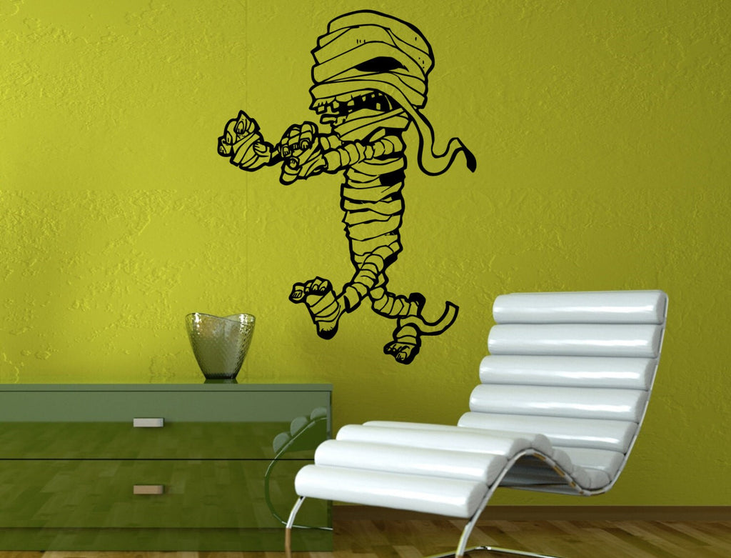 Funny Cartoon Egyptian Mummy Of Ancient Egypt Mythology Gods Wall Decal Vinyl Sticker Mural Room Decor L1344