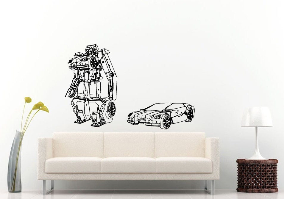 Robot Movie Hero Anime Action Vinyl Peal And Stick Removable Sticker Decal L1364