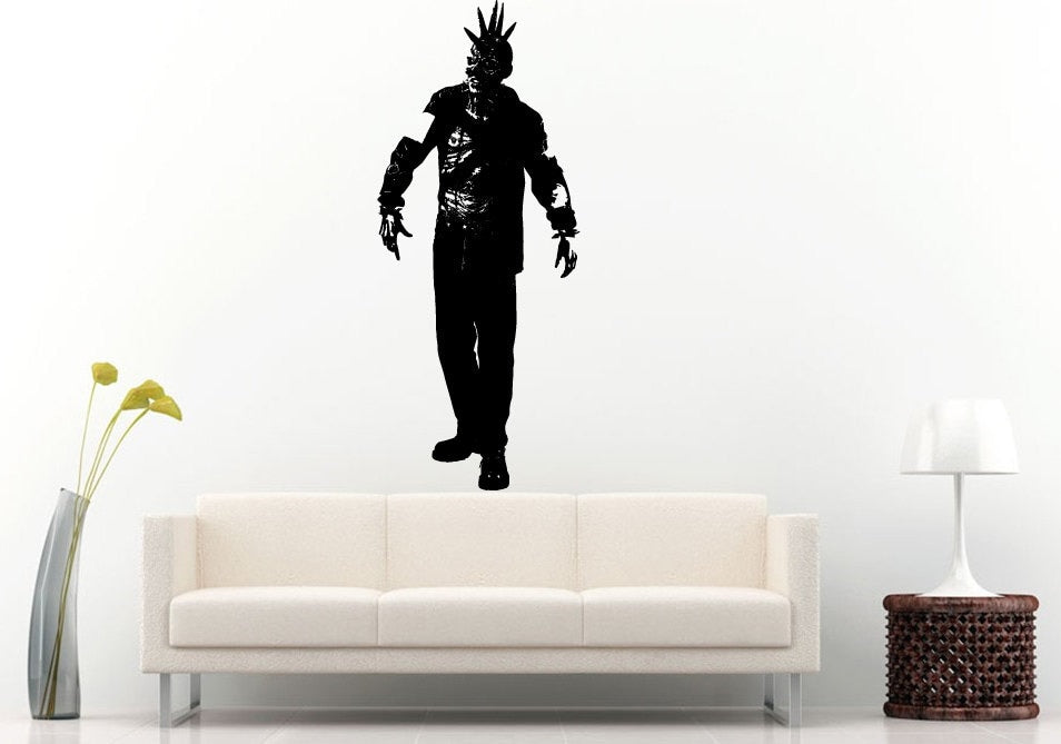 Dead Scary Bloody Zombie Skillet Vinyl Peal And Stick Removable Sticker Decal L1372