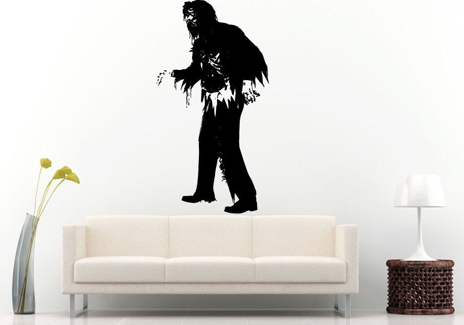 Dead Scary Bloody Zombie Skillet Death Vinyl Peal And Stick Removable Sticker Decal L1377