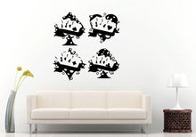 Load image into Gallery viewer, Poker Game Cards Suits Gambling Vinyl Peal And Stick Removable Sticker Decal L1381
