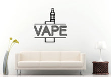 Load image into Gallery viewer, Vaping Vape Electronic Cigarette Tools Parts Logo Sign Vinyl Peal And Stick Removable Sticker Decal L1386