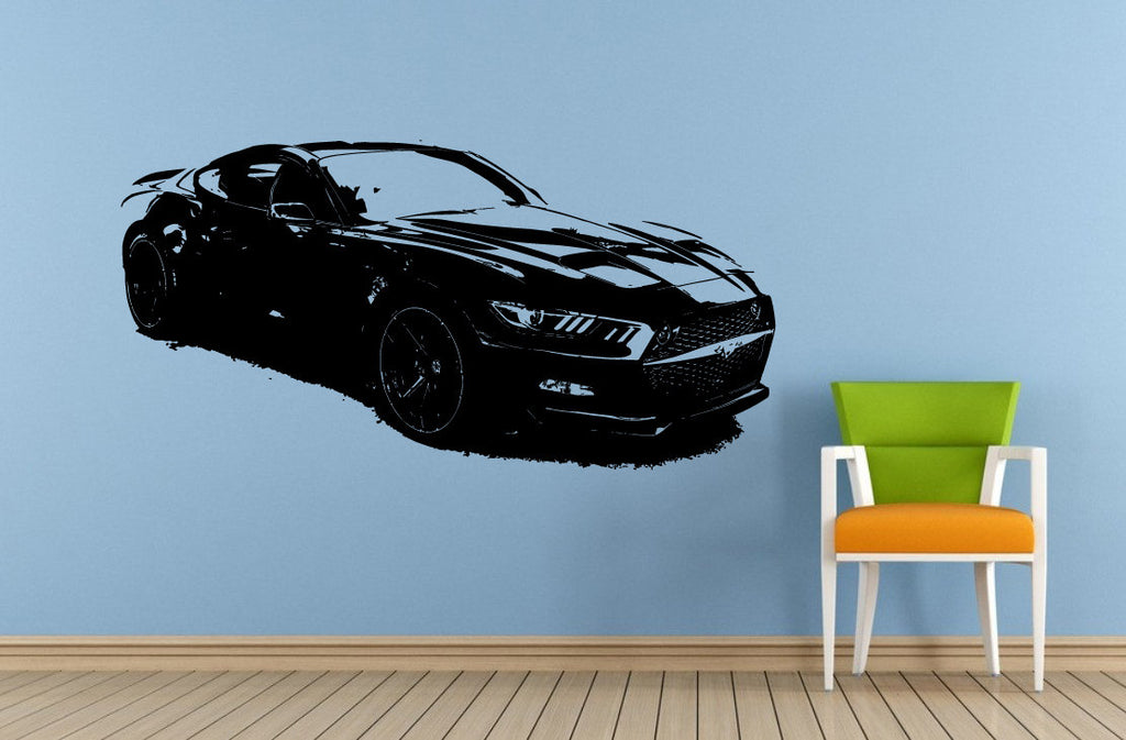 Sports Vehicle  Auto Car Racing Mustang American Muscle Window Wall Or Car Vinyl Peal And Stick Removable Sticker Decal L1430