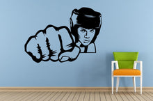 Load image into Gallery viewer, Man Woman Boxing Boxer Gloves Martial Arts Mural Silhouette Window Wall Or Car Vinyl Peal And Stick Removable Sticker Decal L1419