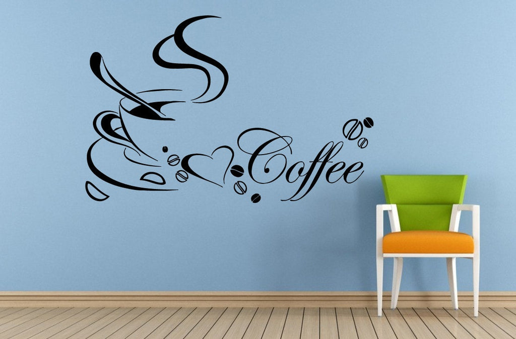 Coffee Is Always Good Idea Cup Brew Cooking Kitchen Window Or Wall Or Car Vinyl Peal And Stick Removable Sticker Decal L1452