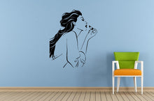 Load image into Gallery viewer, Makeup Artistry Design Girl Woman Female Chick Cosmetics Spa Salon Wall Or Car Vinyl Peal And Stick Removable Sticker Decal L1450