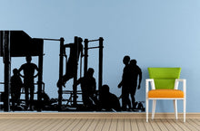 Load image into Gallery viewer, Team Of People Athletes Working Out Fitness Cross Fit Window Or Wall Or Car Vinyl Peal And Stick Removable Sticker Decal L1476