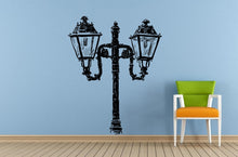 Load image into Gallery viewer, City Town Street Park Lamp Post Old Antique Vintage Window Or Wall Or Car Vinyl Peal And Stick Removable Sticker Decal L1465