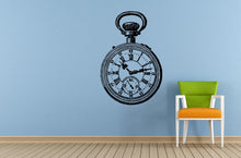 Load image into Gallery viewer, Clock Pocket Hand Watch Old Antique Vintage Window Or Wall Or Car Vinyl Peal And Stick Removable Sticker Decal L1475