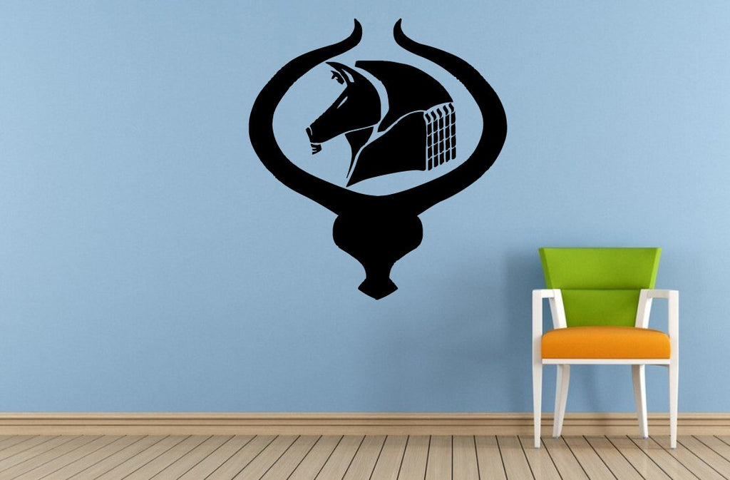 Anubis Ancient Egyptian God Mythology Window Or Wall Or Car Vinyl Peal And Stick Removable Sticker Decal L1485