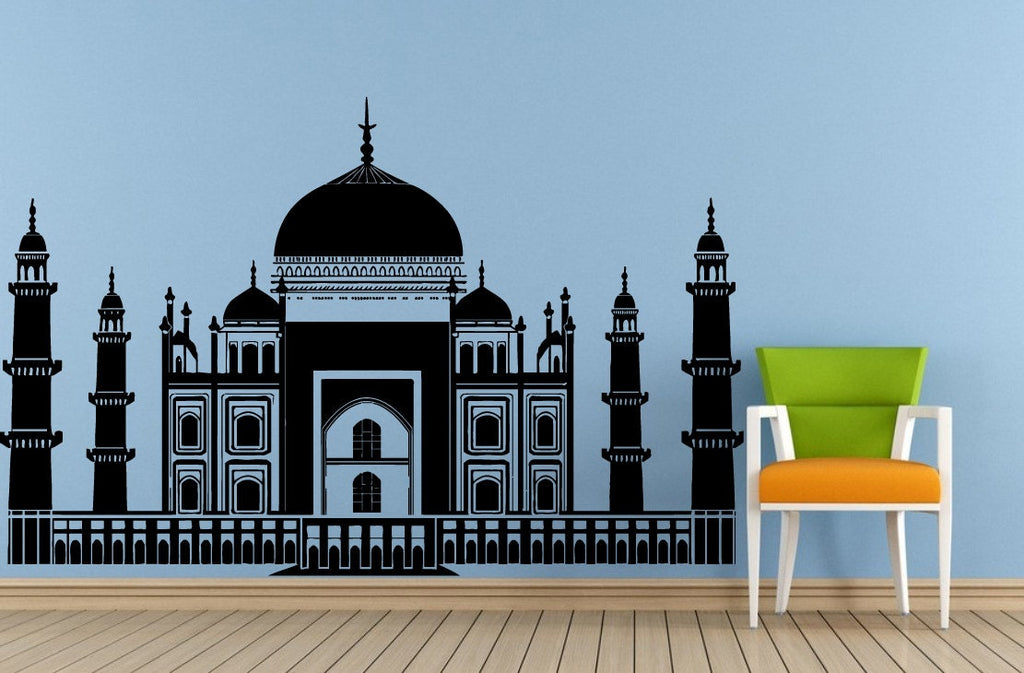 Taj Mahal India Architecture Window Or Wall Or Car Vinyl Peal And Stick Removable Sticker Decal L1491