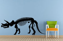 Load image into Gallery viewer, Dinosaur Ancient Reptile Animal Triceratops Skeleton Predator Window Or Wall Or Car Vinyl Peal And Stick Removable Sticker Decal L1504