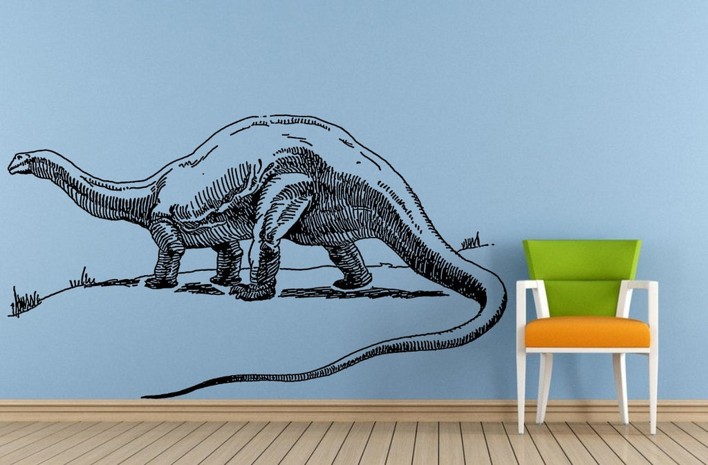 Dinosaur Ancient Reptile Animal Aegyptosaurus Predator Window Or Wall Or Car Vinyl Peal And Stick Removable Sticker Decal L1507