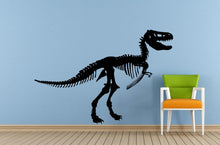 Load image into Gallery viewer, Dinosaur Ancient Reptile Animal Raptor T-Rex Skeleton Predator Window Or Wall Or Car Vinyl Peal And Stick Removable Sticker Decal L1501