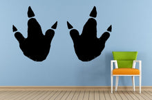 Load image into Gallery viewer, Dinosaur Ancient Animal Predator Paws Tracking Print Window Or Wall Or Car Vinyl Peal And Stick Removable Sticker Decal L1510