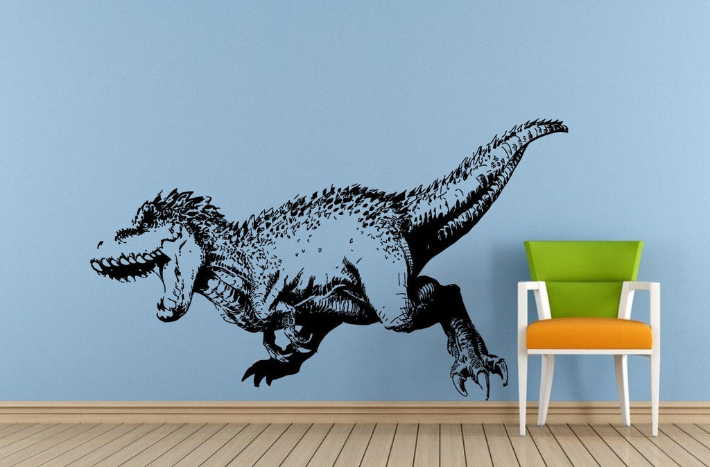 Dinosaur Ancient Animal Predator T-Rex Reptile Window Or Wall Or Car Vinyl Peal And Stick Removable Sticker Decal L1512