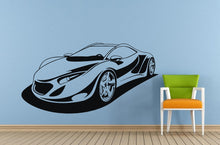 Load image into Gallery viewer, Sports Car Racing Concept Vehicle Wall Decal Vinyl Sticker Mural Room Decor L1528