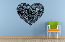 Load image into Gallery viewer, Love Passion Heart Graffiti Design Wall Or Car Vinyl Peal And Stick Removable Sticker Decal L1589
