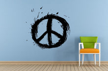 Load image into Gallery viewer, Peace Sign Painted Splash Paint Drip Wall Or Car Vinyl Peal And Stick Removable Sticker Decal L1590
