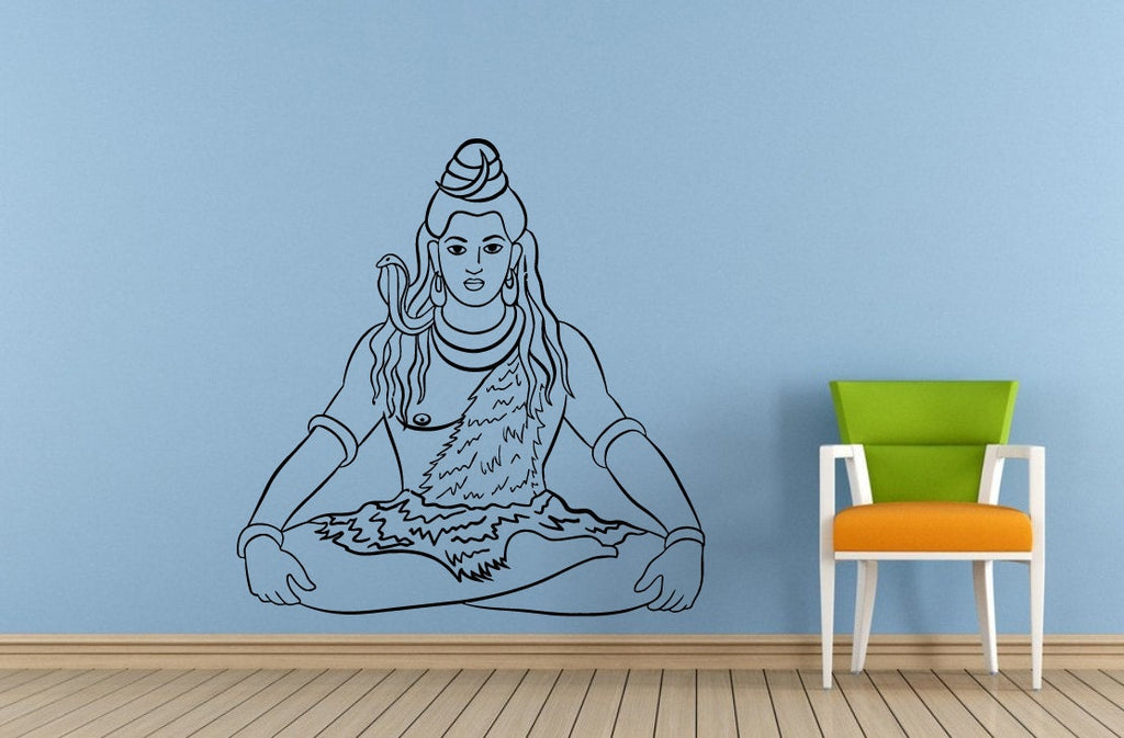 Maha Shivaratri Ganesh Namaste Yoga Religion God Wall Room Vinyl Mural Art Decor Decal Sticker L1599