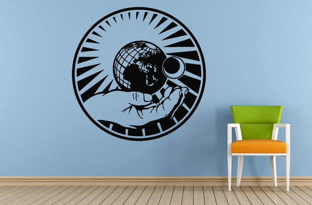 Space Solar System Planets Stars Earth Sun Moon Mars Venus Mercury Neptune Jupiter Wall Room Vinyl Mural Art Decor Decal Sticker L1648