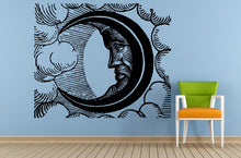Load image into Gallery viewer, Space Night Sky Stars Moon Sun Baby Kids Child's Room Nursery Wall Room Vinyl Mural Art Decor Decal Sticker L1654